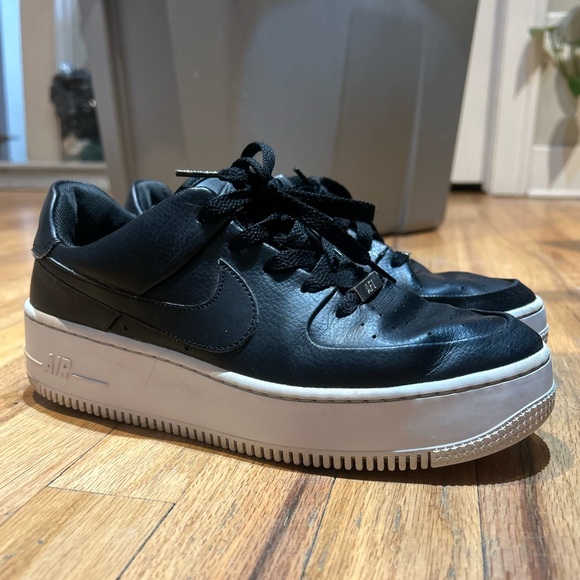 Nike Shoes - Nike Air Force 1 Sage Low Black size 9.5 Women’s